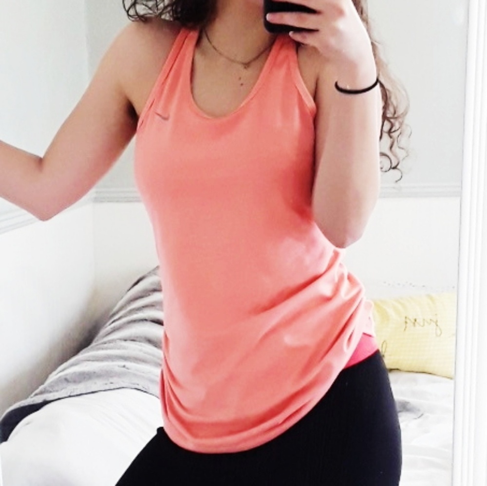 LIKE FOR PRICE DROP Peach Nike Workout Tank Medium